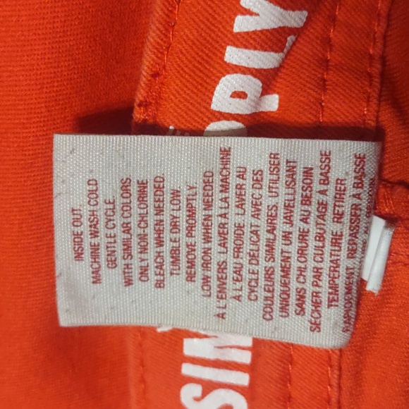 Missimo Skinny Jeans Juniors Size 7 Fit 6 Red Orange - Picture 9 of 9